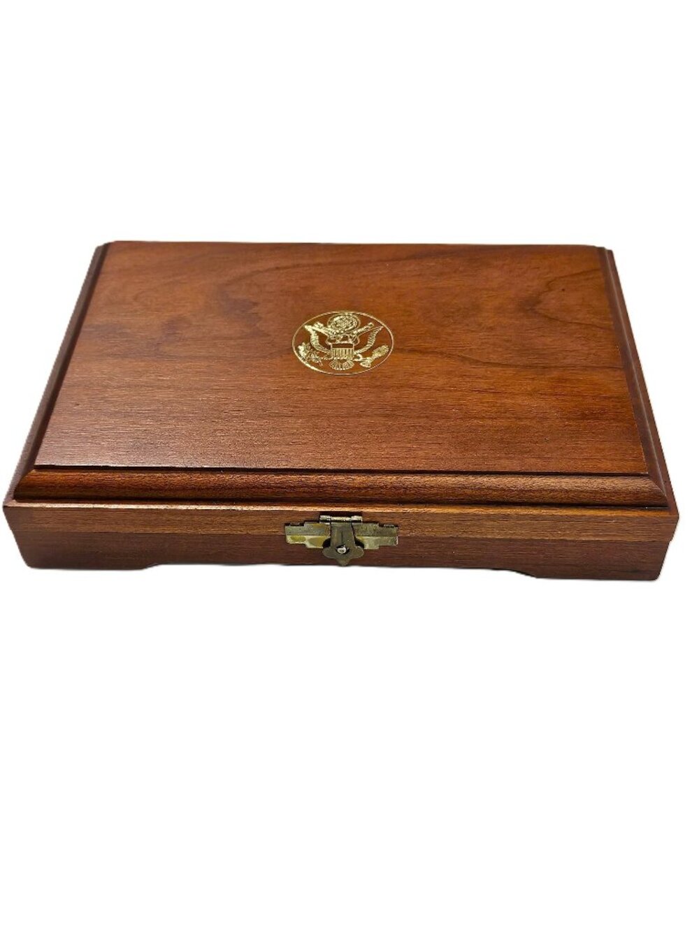 Vintage United States Liberty Coins Presentation Display Case – Solid Wood